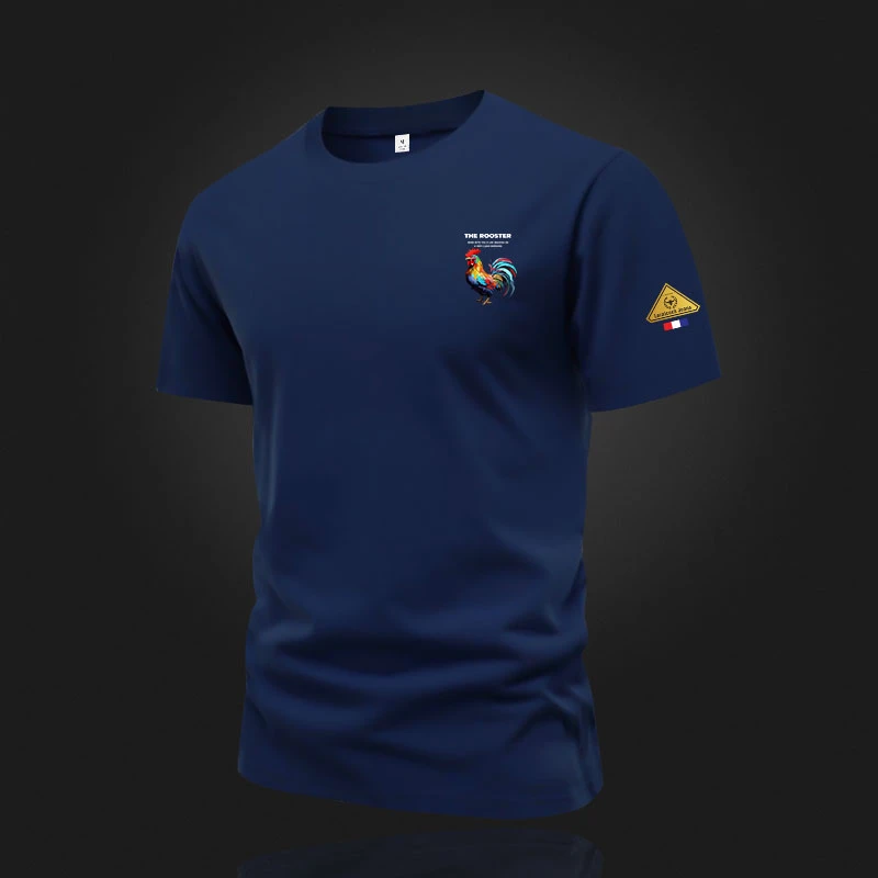 圆领短袖男士纯棉夏季新款男装休闲潮流T恤半袖上衣打底印花体恤