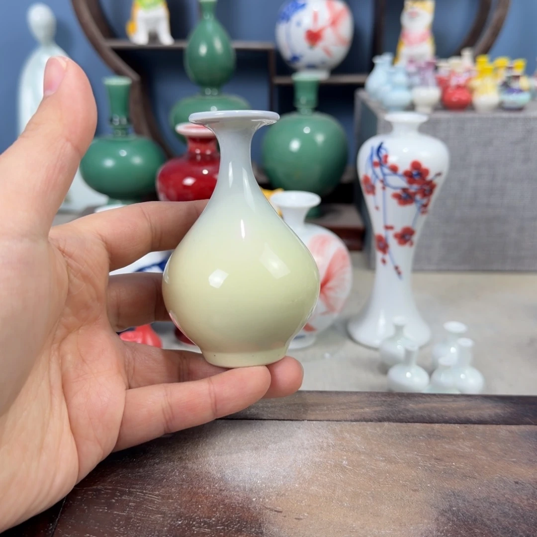 陶瓷手工小花器摆件