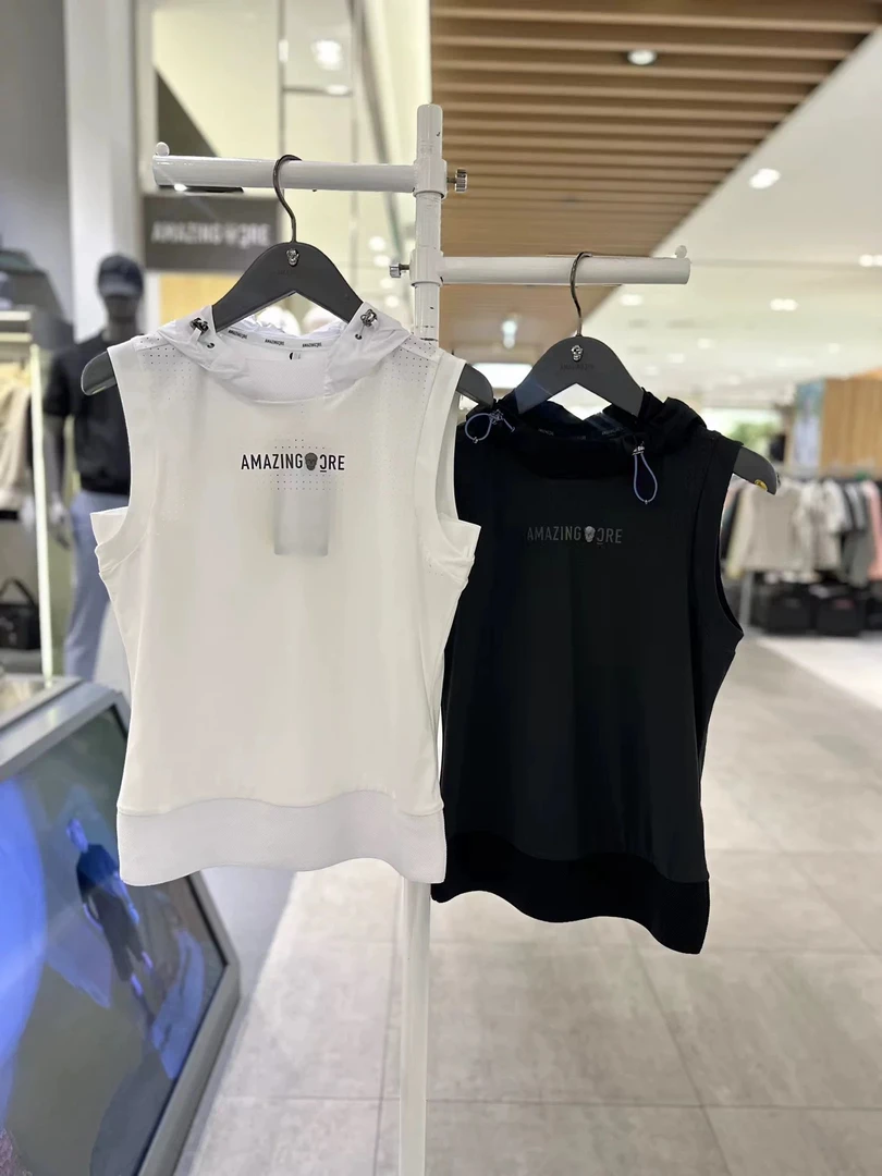 Amazing*春夏新款女士带帽无袖上衣背心/高弹力面料/滑爽舒适透气