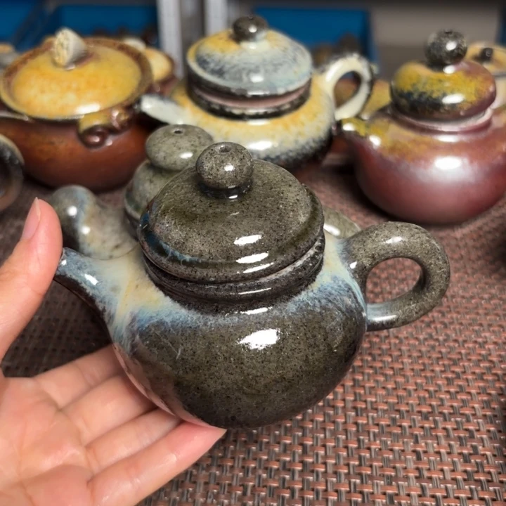 茶杯紫砂小*?小容天壶