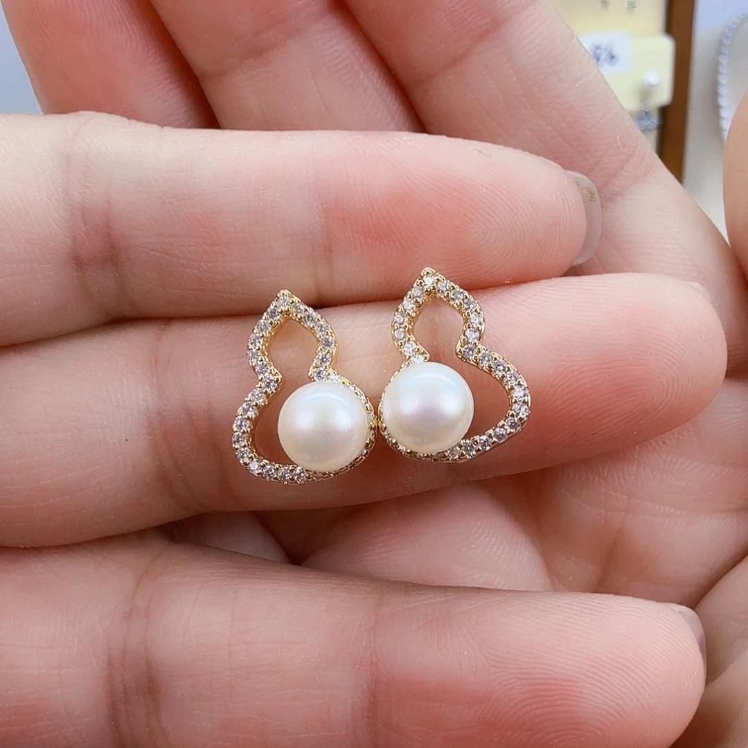 未镶嵌淡水珍珠耳饰