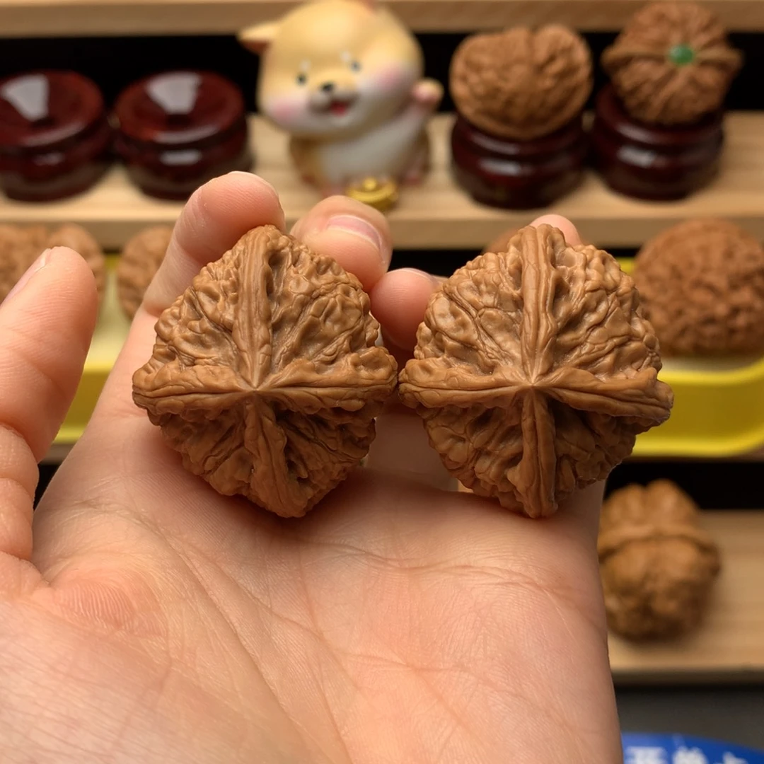 吊坠文玩核桃玉玺四棱38尺全品