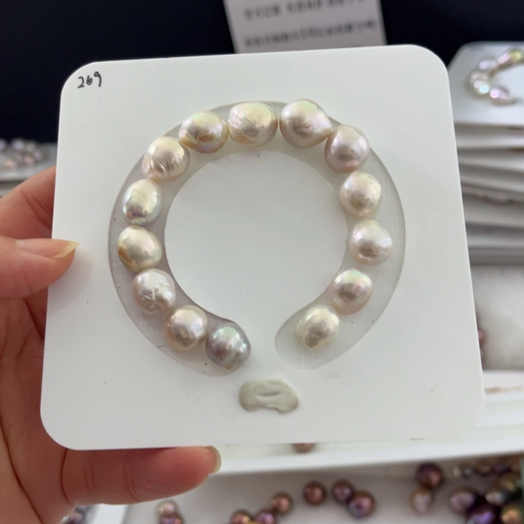 银S925镶嵌淡水珍珠手绳