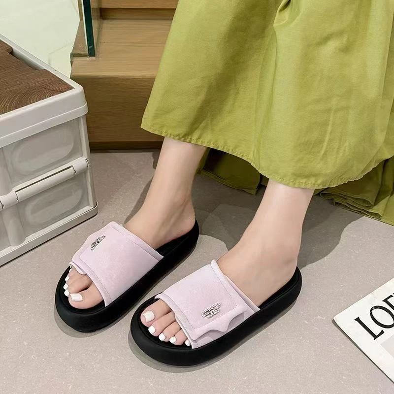 高级感配裙子拖鞋夏季时尚高跟一字带凉鞋法式绝美拖鞋  317-2