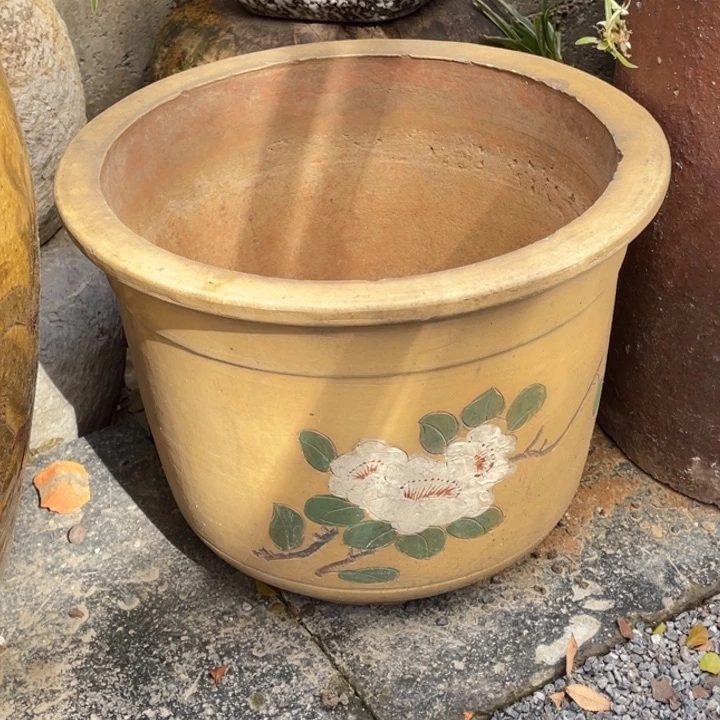 紫砂摆件四*紫砂手工花盆一对