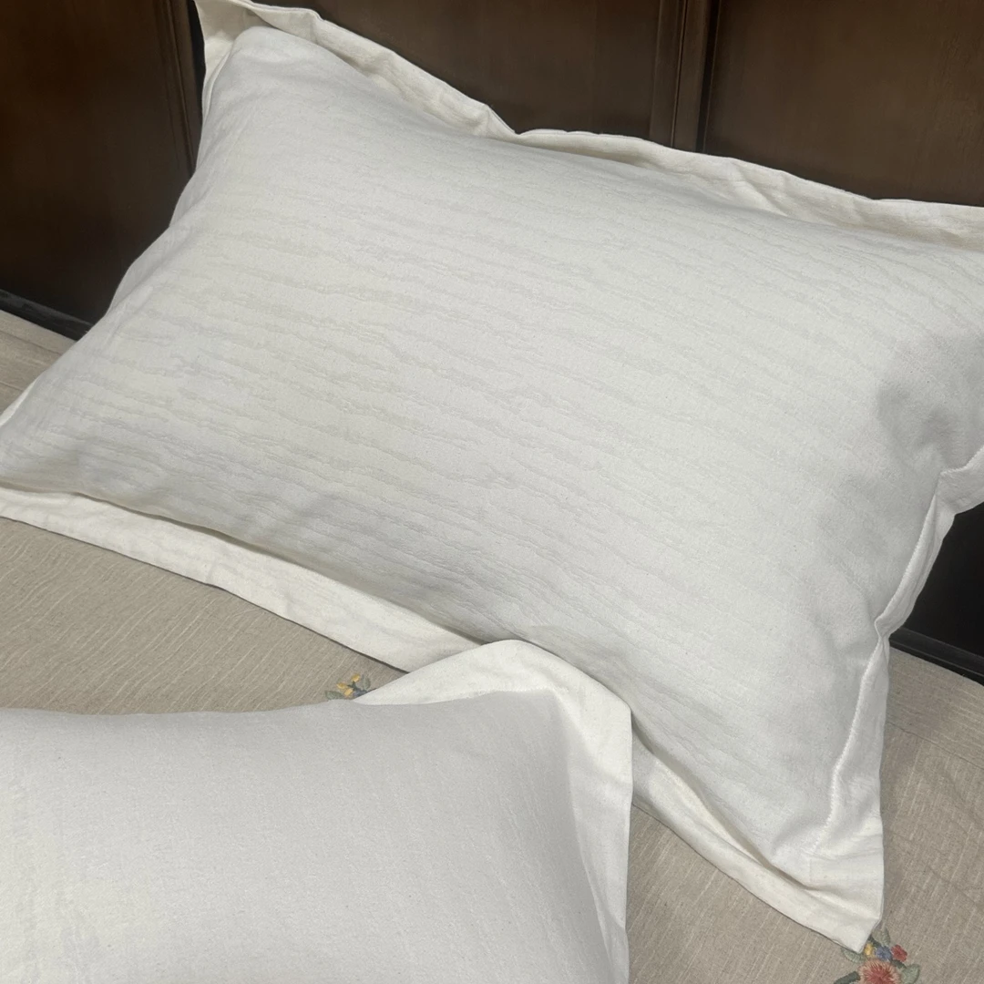 N12-2提花汉麻加厚枕套