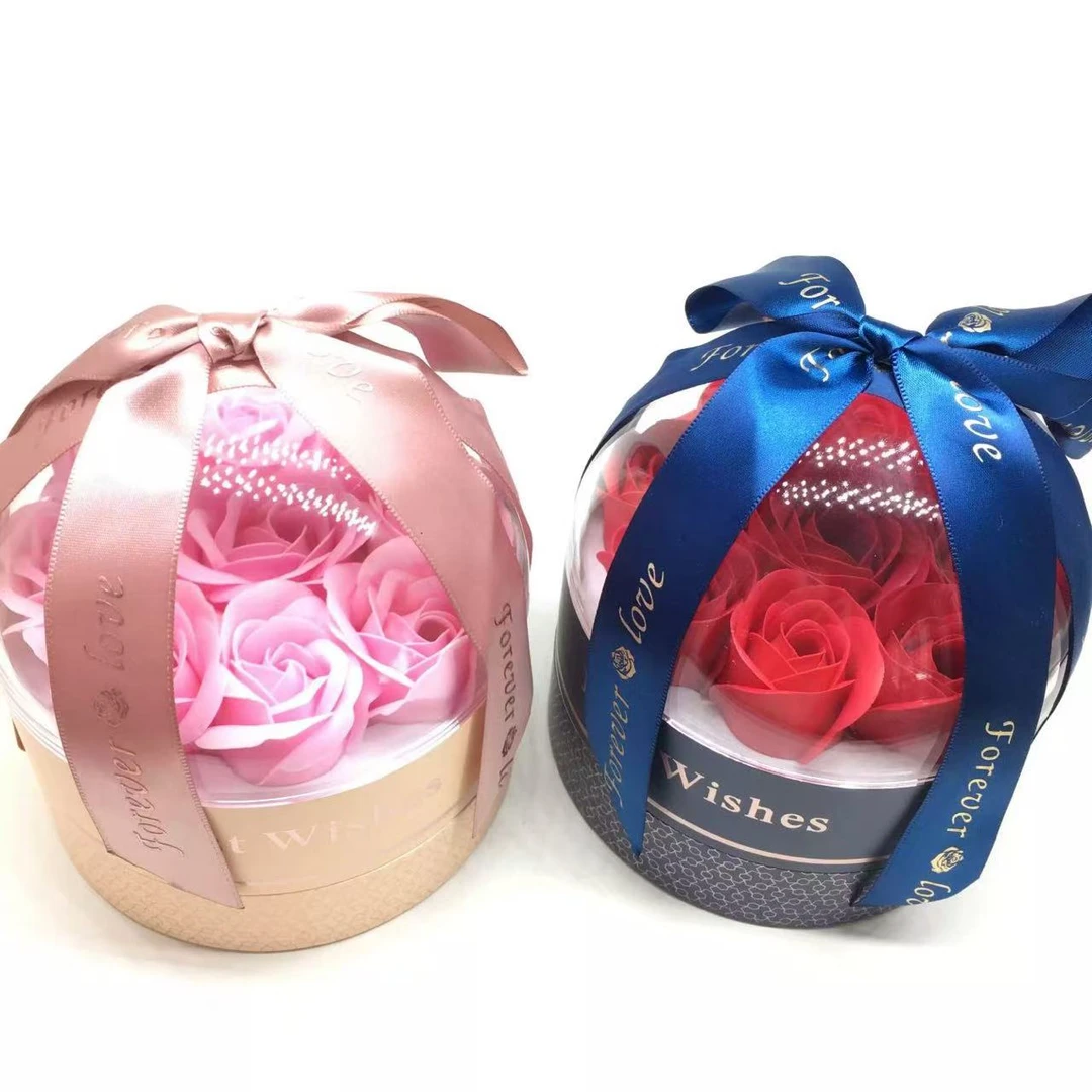 首饰盒/箱 情人节干花项链礼盒蝴蝶结9朵玫瑰花首饰盒礼盒送礼