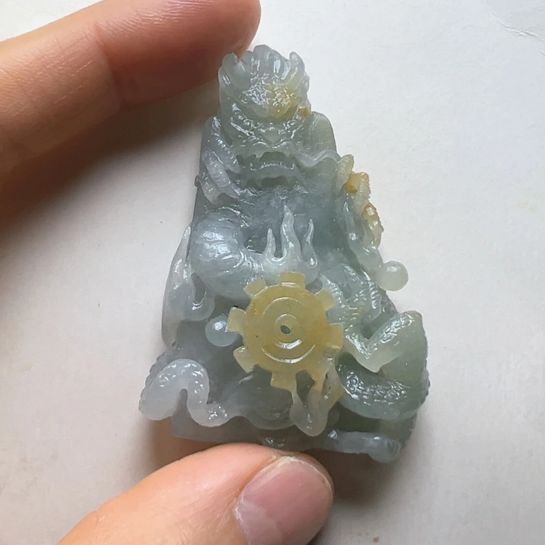 未镶嵌定制翡翠缅甸翡翠A货龙牌