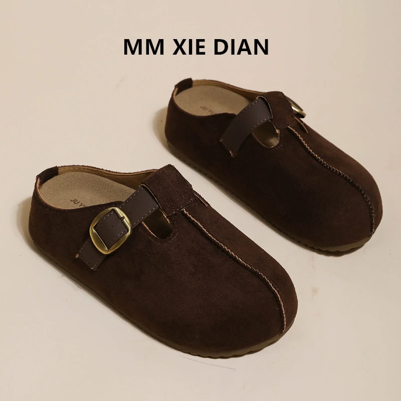 勃肯鞋2025新款经典半拖鞋软底百搭舒适简约孕妇一脚蹬懒人鞋女潮