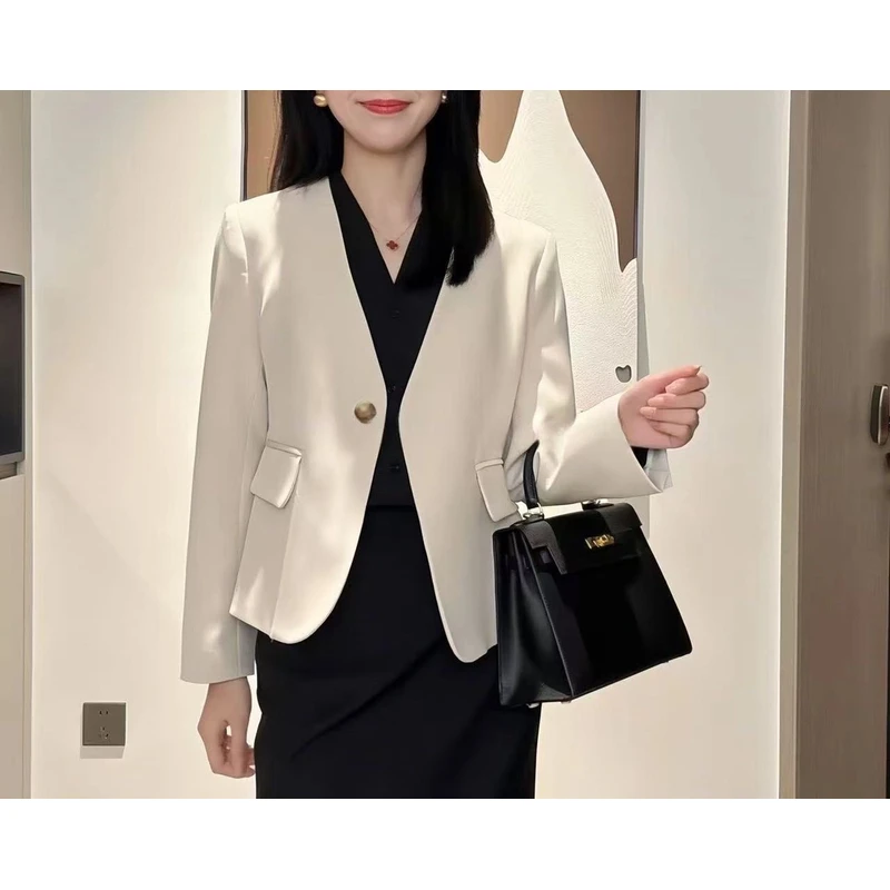 高档法式精致名媛外套女2025年春季新款修身显瘦减龄小个子短上衣