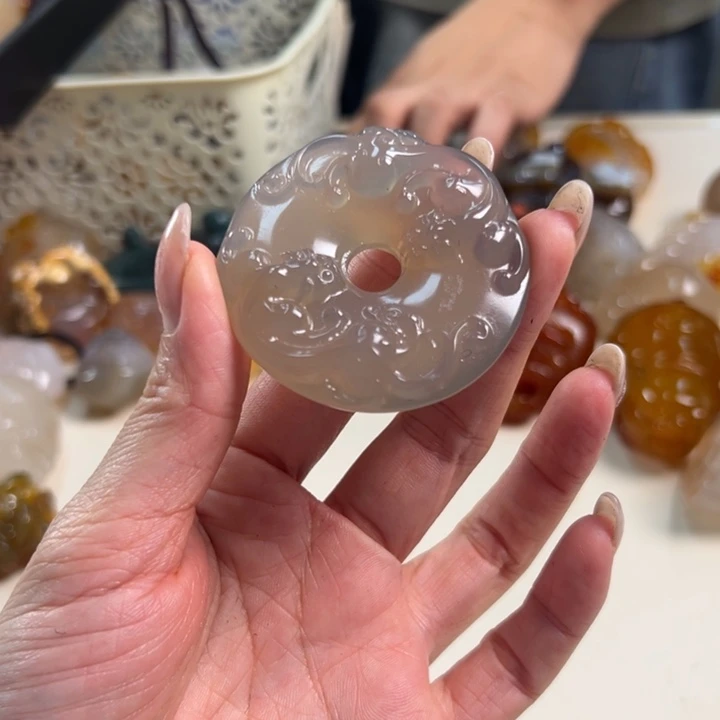 玛瑙/玉髓吊坠(不含链)未镶嵌