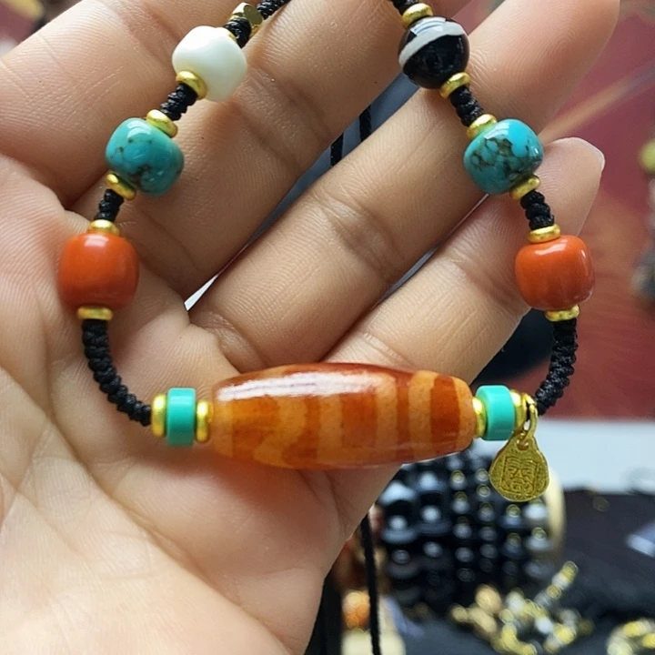 玛瑙/玉髓合金颈饰