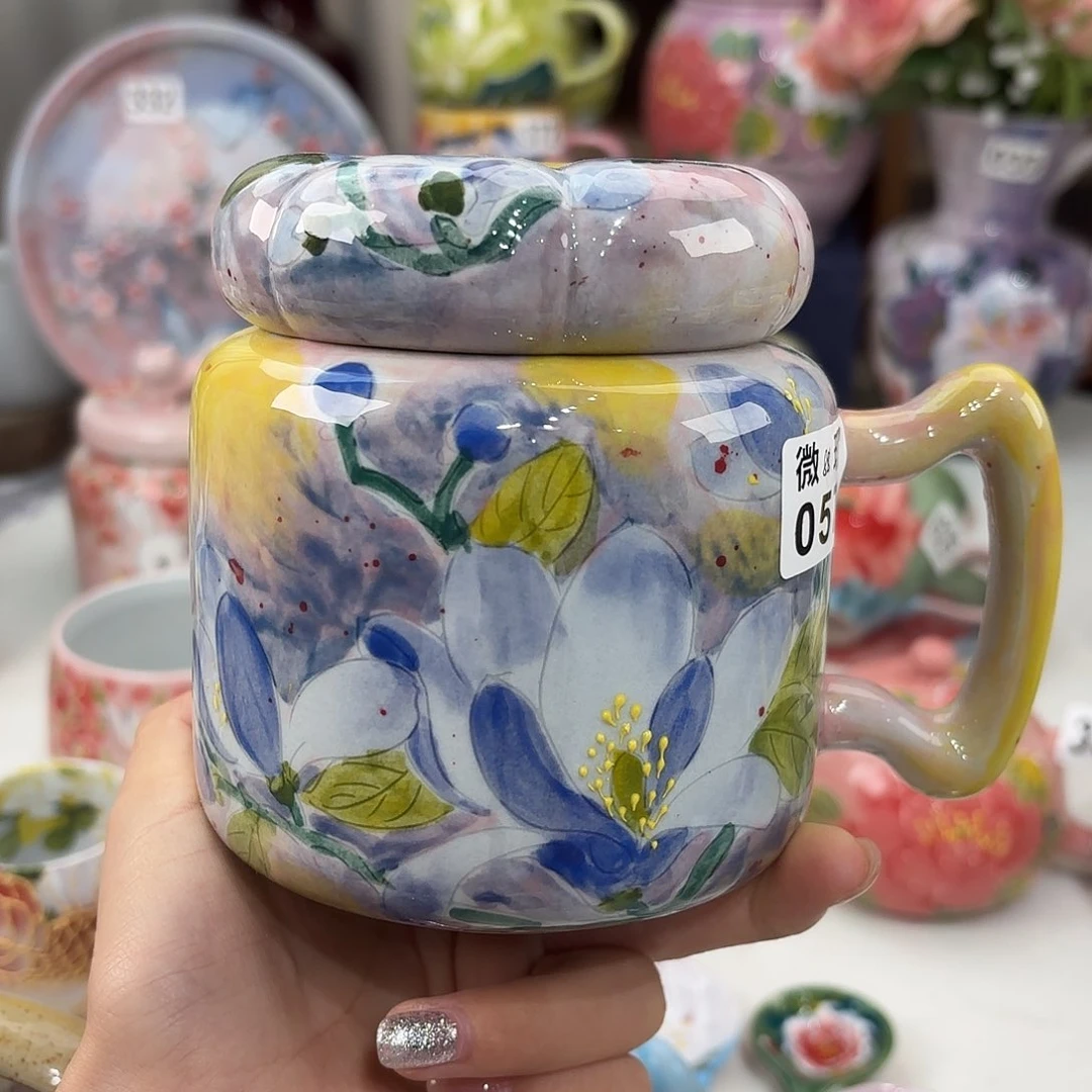 A***子景德镇手绘高温釉下彩陶瓷茶具