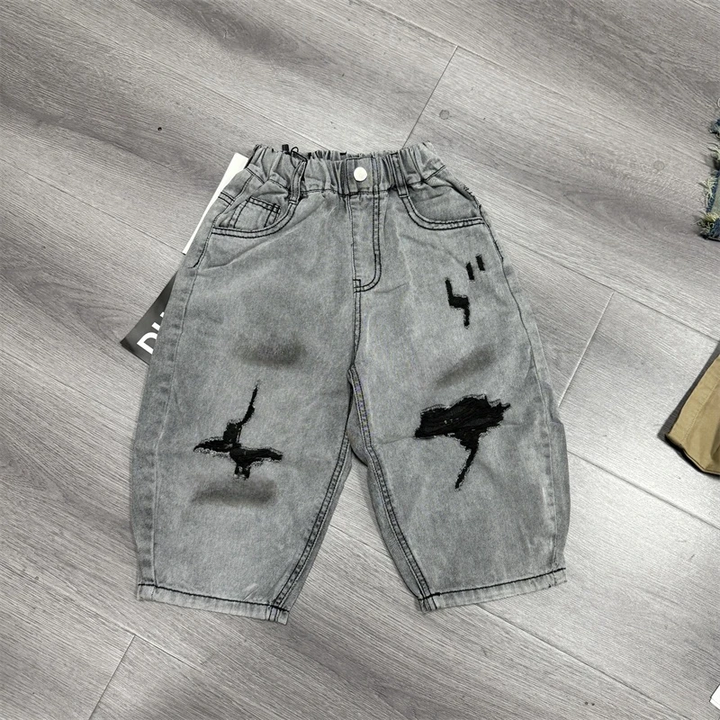 312儿童时尚休闲牛仔中裤-24205