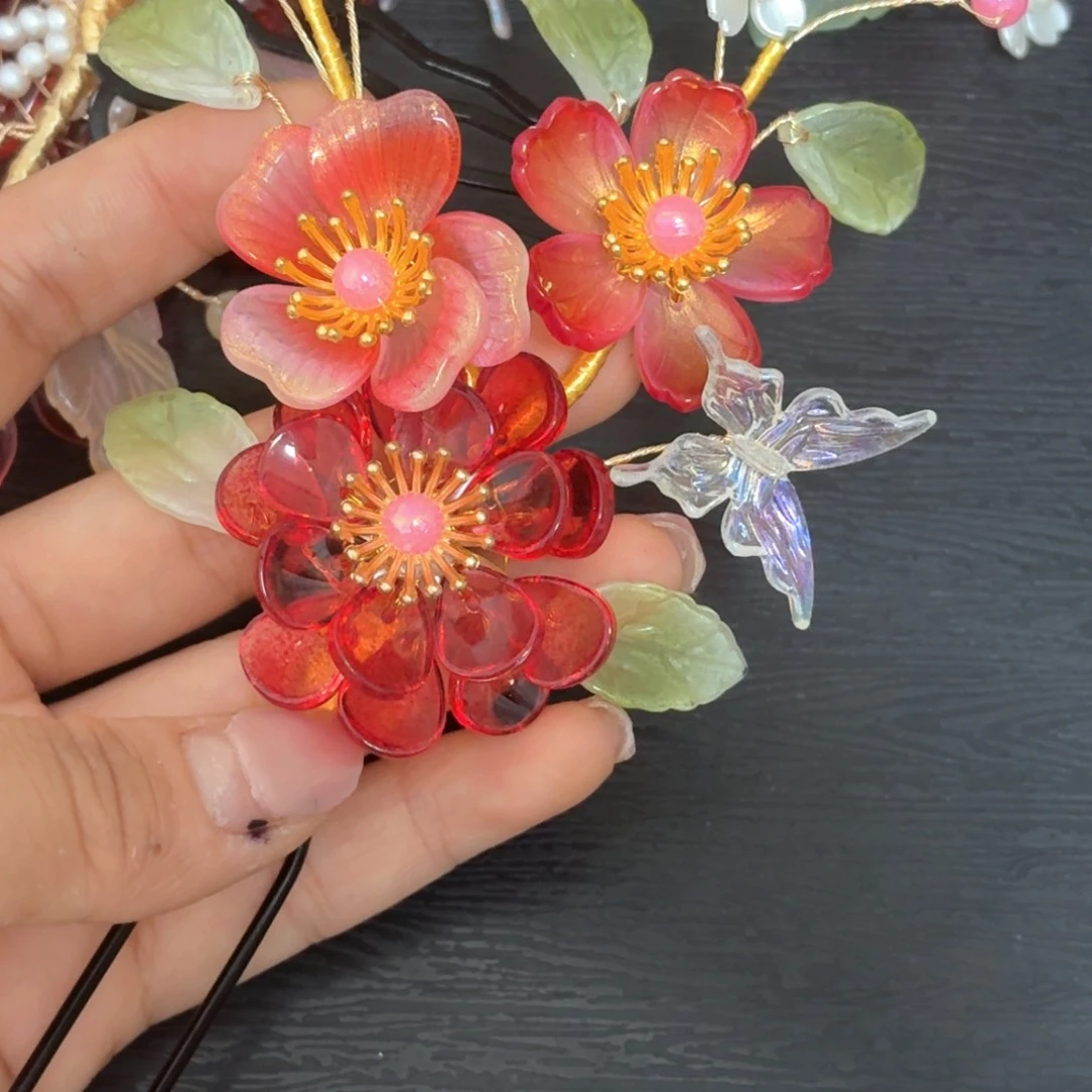 铁合金仿水晶古风琉璃发簪闪购