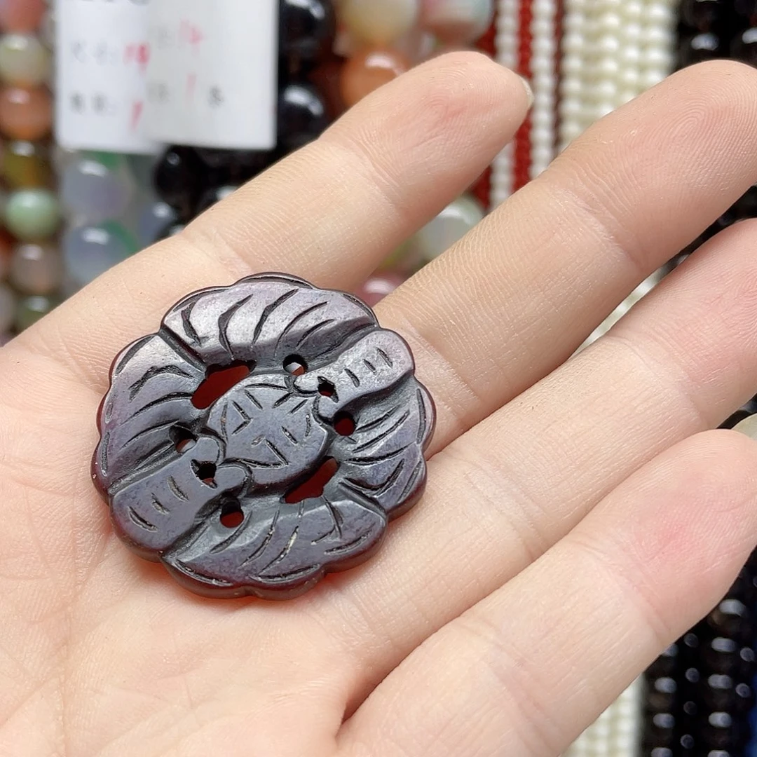 一***寒玛瑙/玉髓合金珠宝半成品