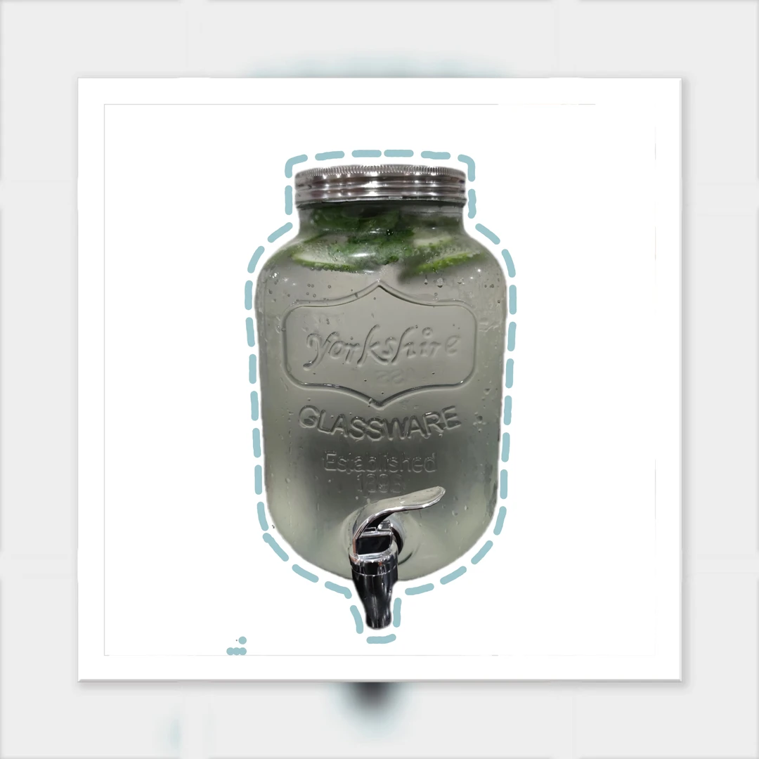 【莫吉托】5L玻璃桶+百威6+骰盅4+冰川杯4+扑克牌+随机零食