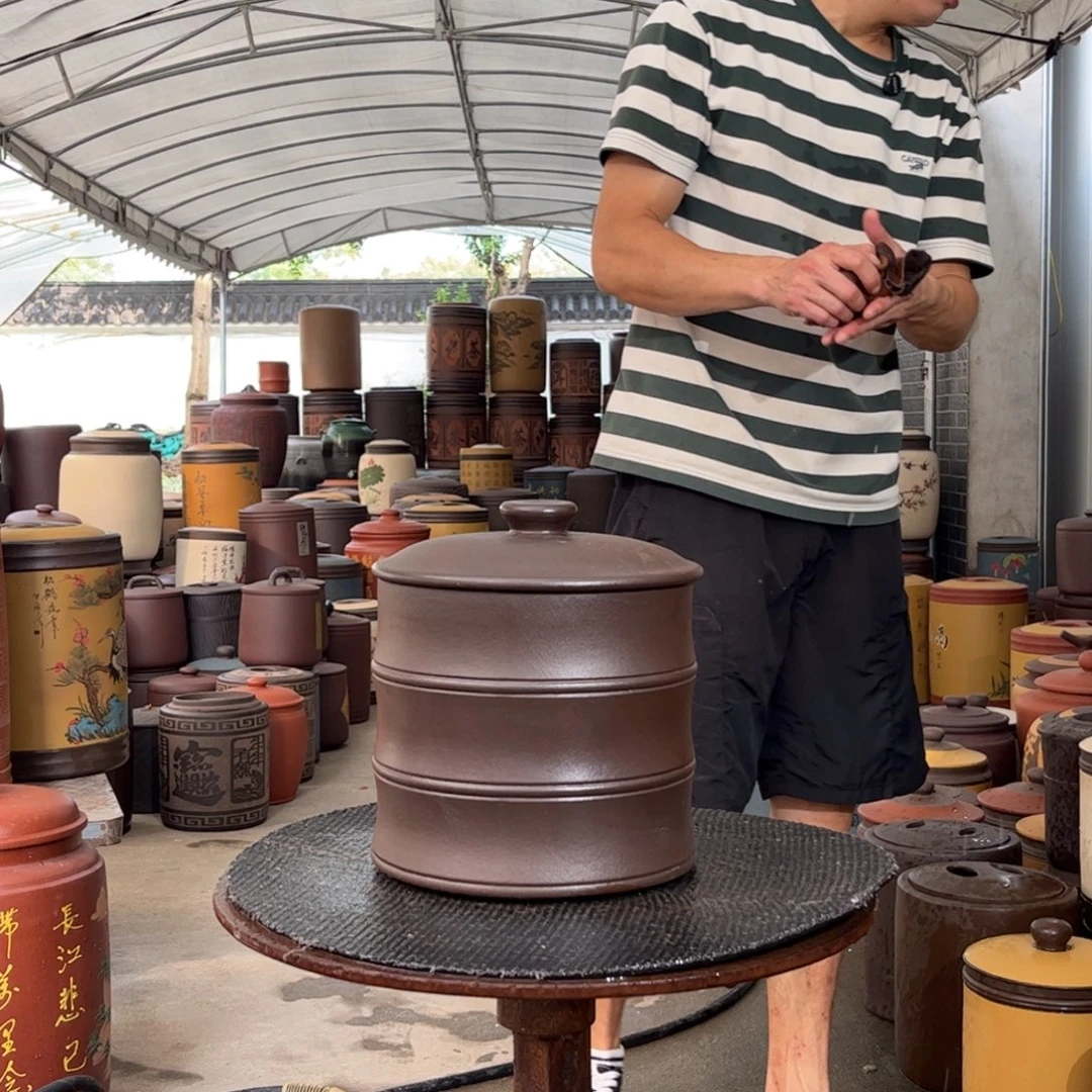 紫砂茶叶罐8 饼茶叶罐