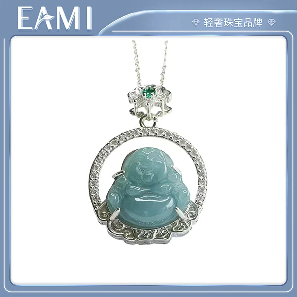 EAMI艾米珠宝翡翠佛公圆环吊坠YSDZ330