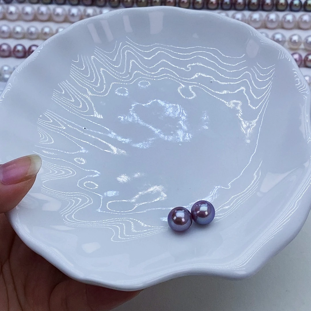 瘦****未镶嵌项链淡水珍珠珍珠耳钉