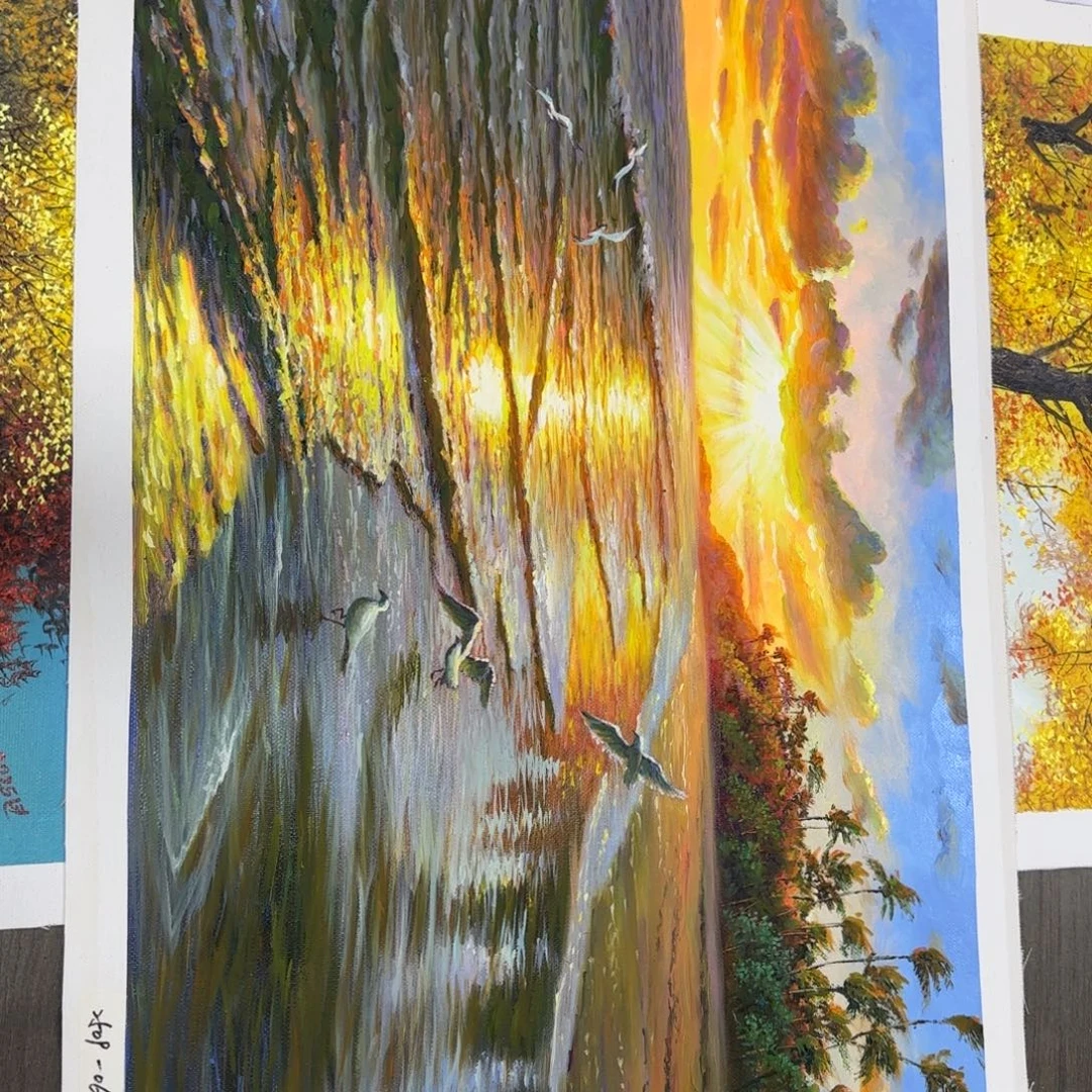 油画我是一只小小鸟地域文化