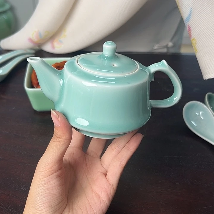 龙泉云间青瓷小米茶器