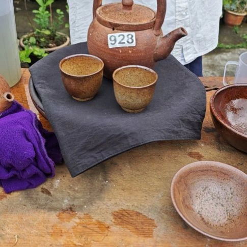 某***某928提梁壶手工拉坯柴火烧制