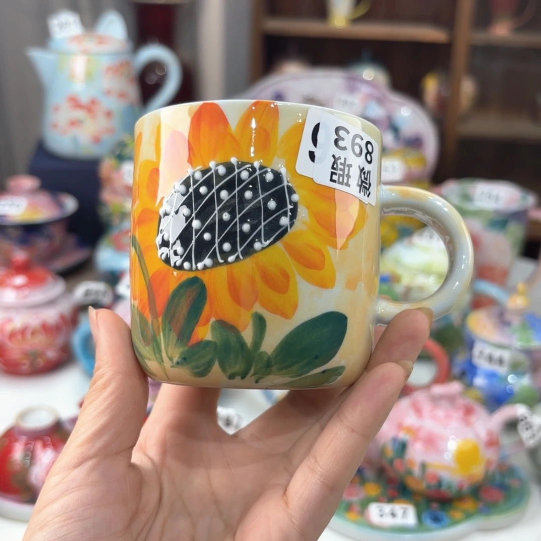 景德镇手绘高温釉下彩陶瓷茶具