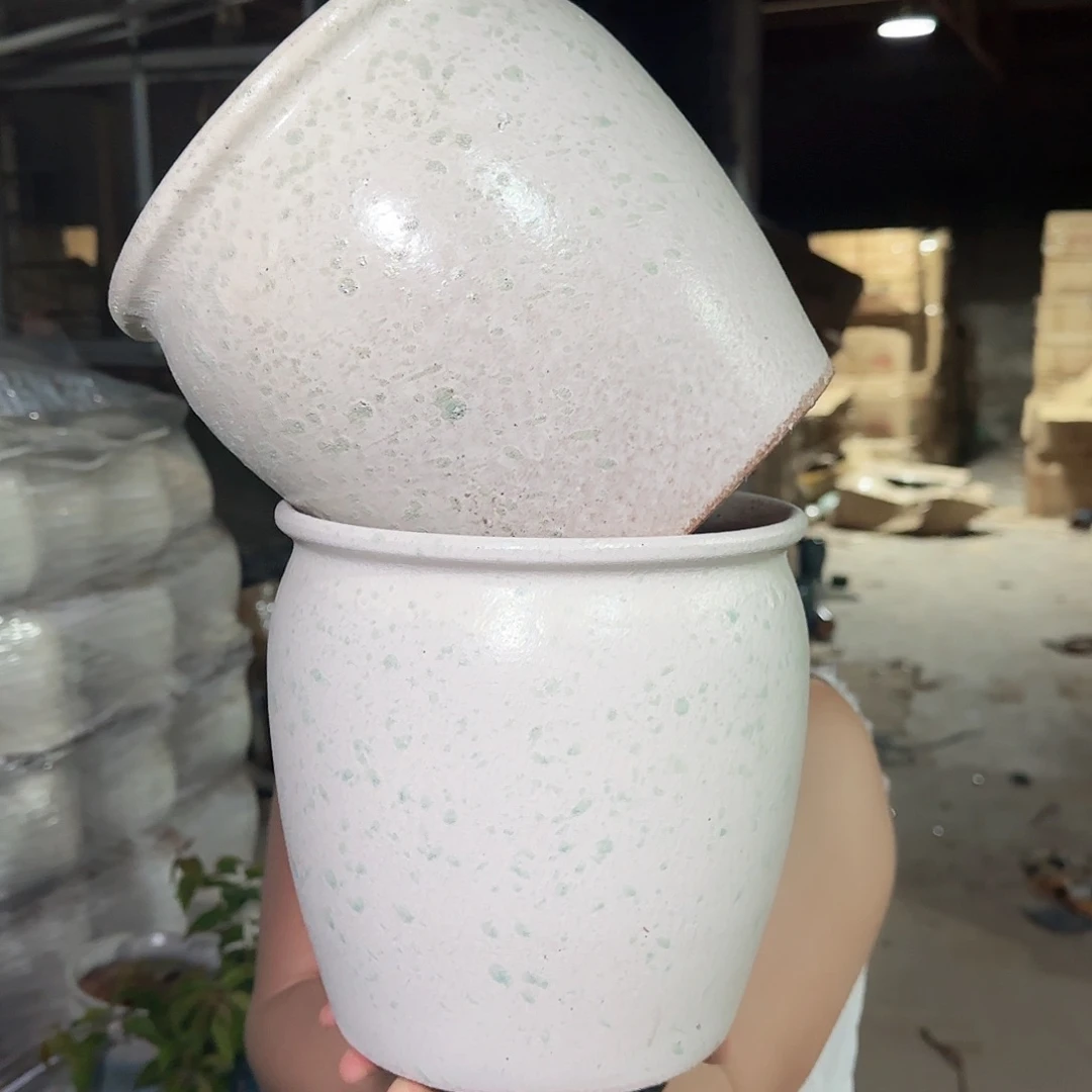 紫砂花盆高20口20