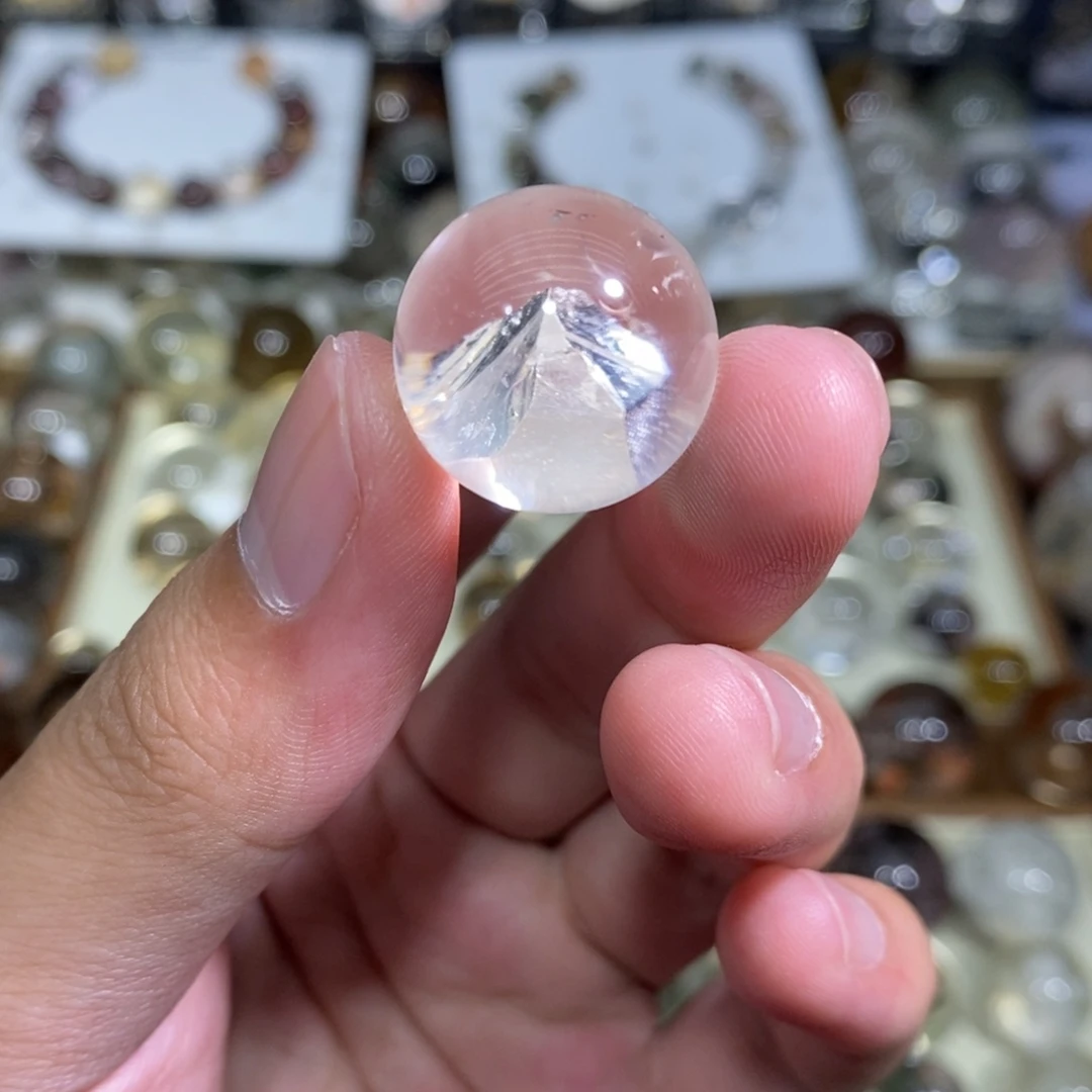 S***水晶珠宝半成品未镶嵌19.5m打孔