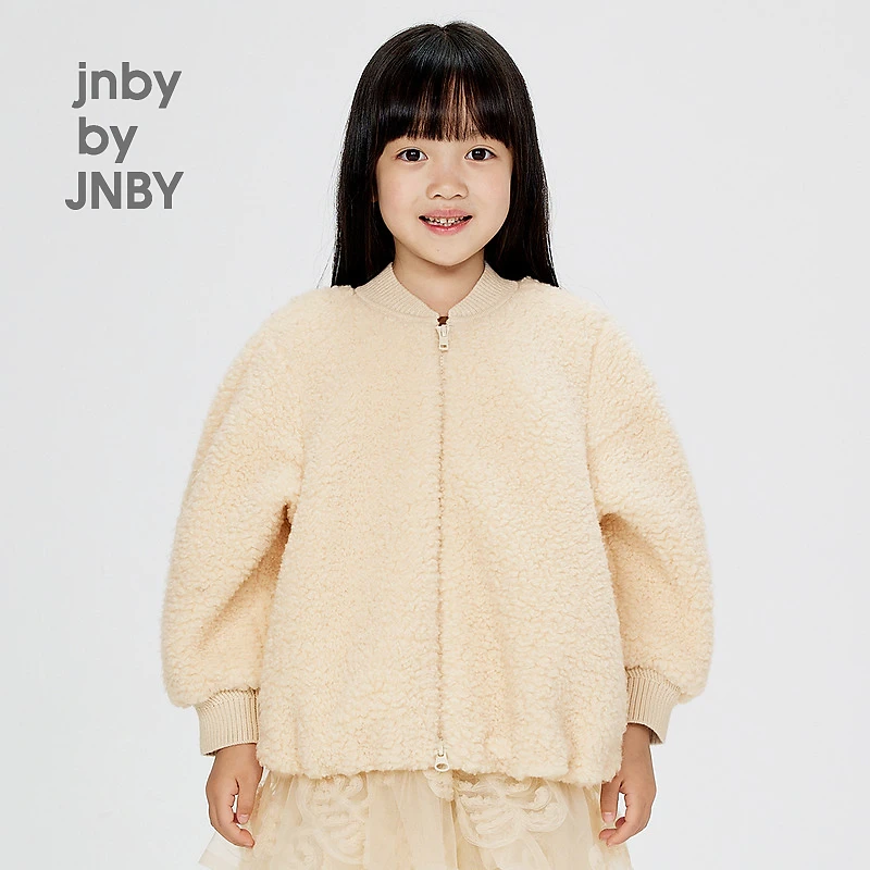 新款江南布衣宽松仿皮衣皮草童装24冬女童1O0A10250