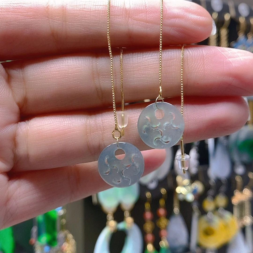 未镶嵌翡翠耳饰翡翠