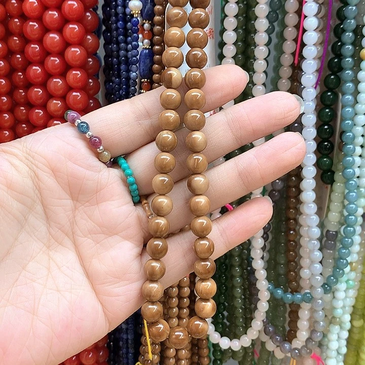 玛瑙/玉髓手串足金镶嵌第***湾39颗