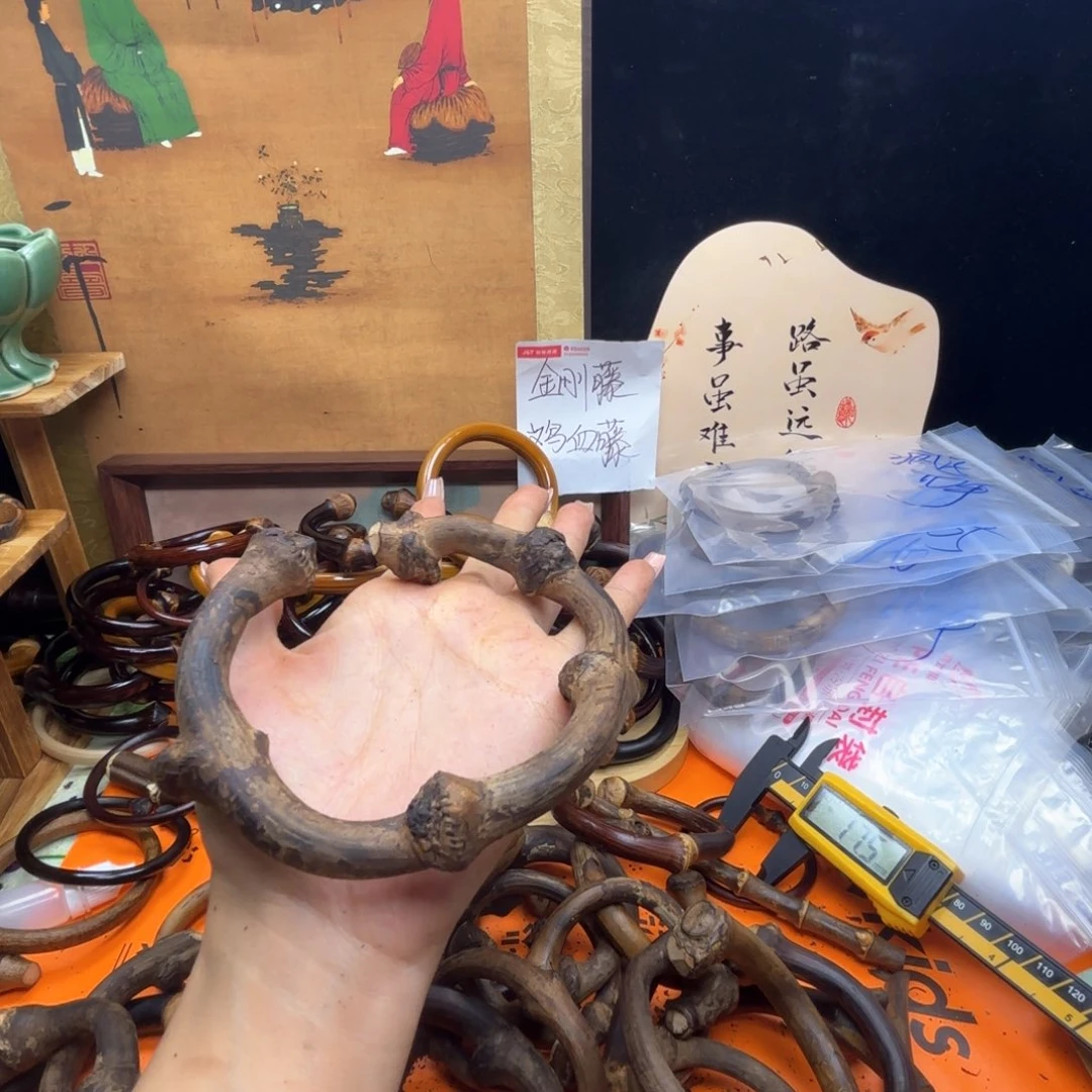 周***白木质非金属藤镯子