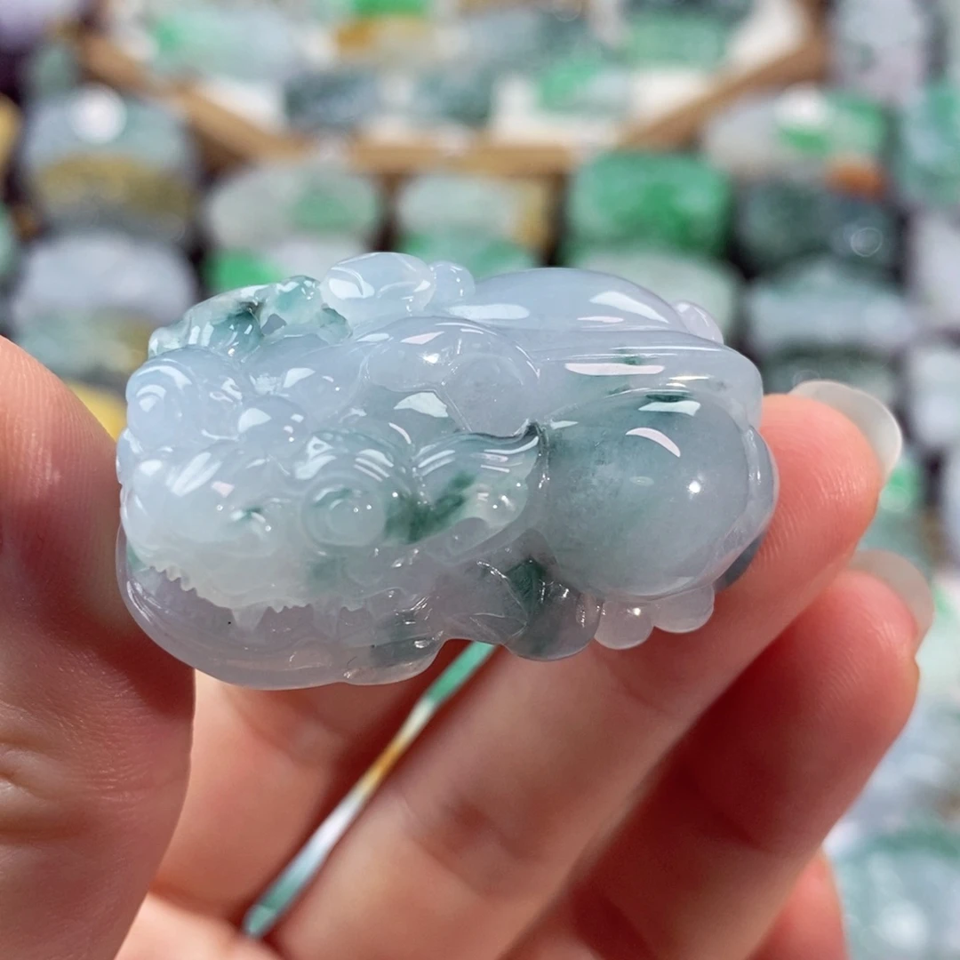 翡翠未镶嵌颈饰天然