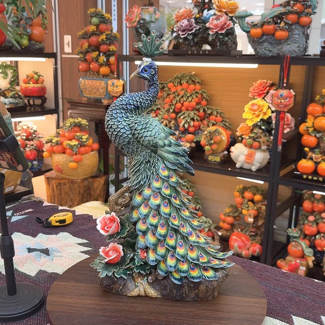 梁***1陶瓷48高孔雀精品