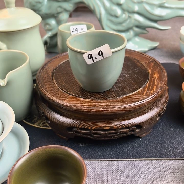 汝州原产地原矿仿古手工缸杯瑕疵