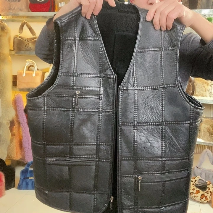 娃叔皮草皮毛一体马甲