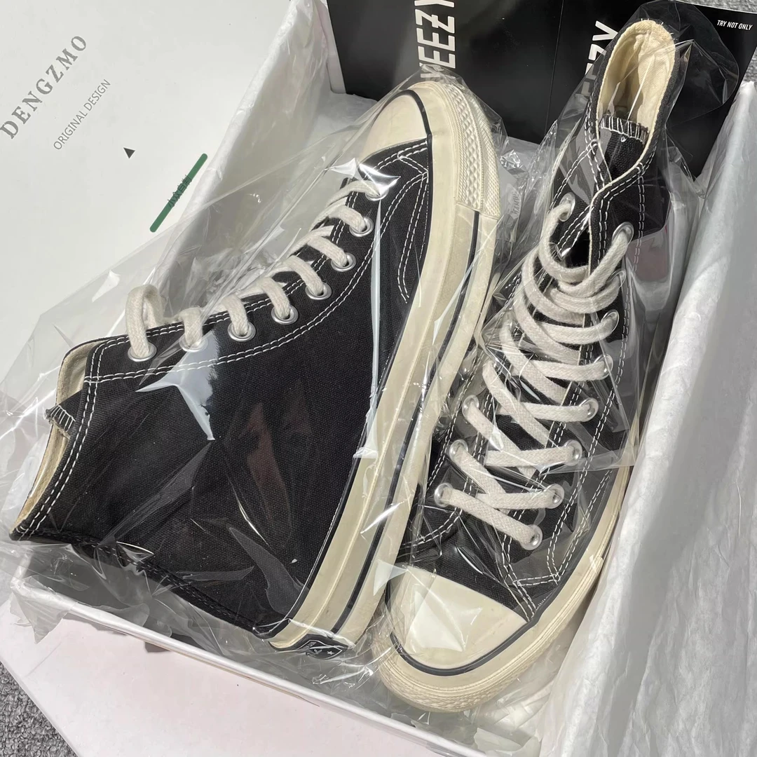 官方正品1970高帮帆布鞋女鞋低帮经典款莆田情侣休闲运动板鞋男