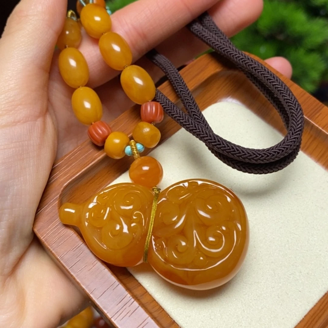 【闪购商品】蜜蜡颈饰未镶嵌项链