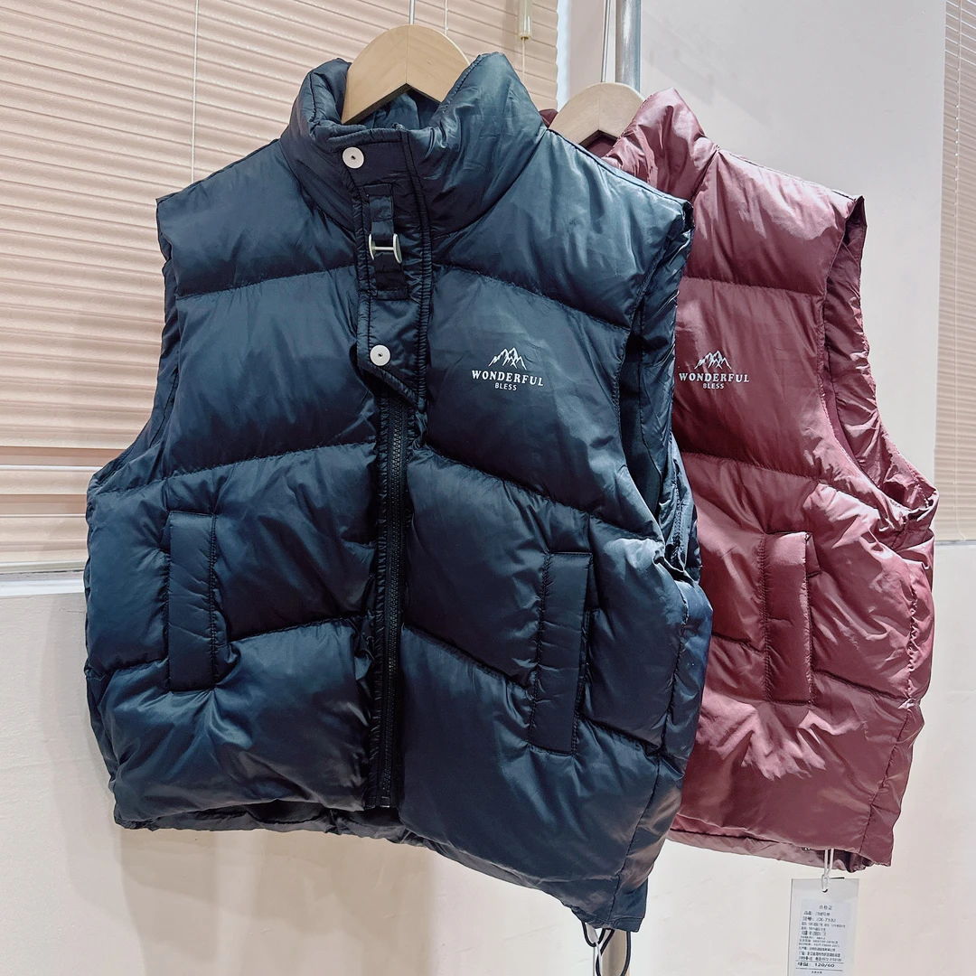 K4-3。7102橘子冬款中大童时尚潮流百搭马甲