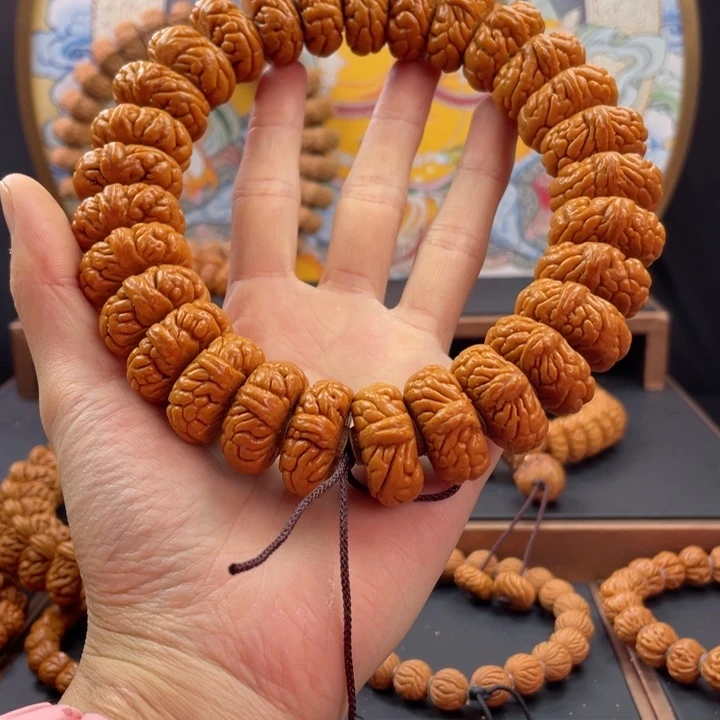 桃核手串龙纹桃核矮霸