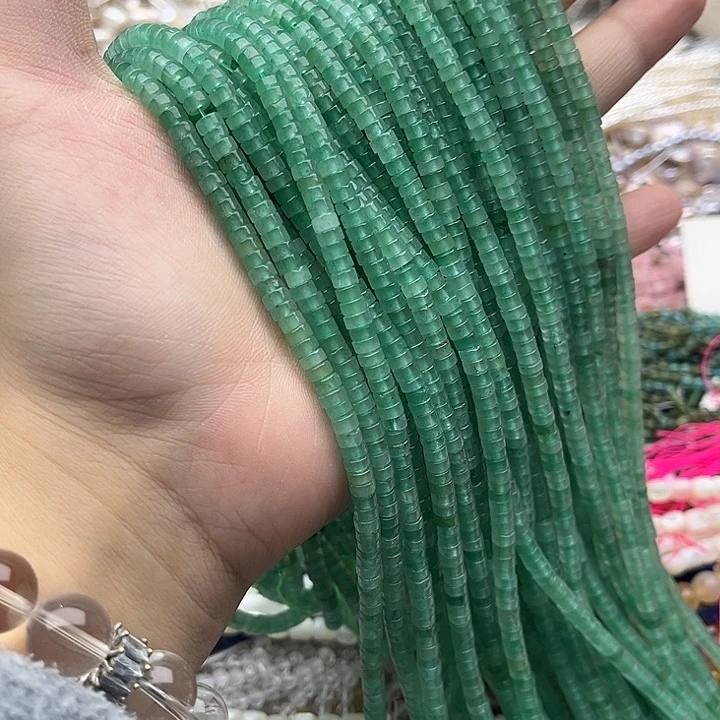 玛瑙/玉髓未镶嵌珠宝半成品一条4/2mm左右东陵玉直切