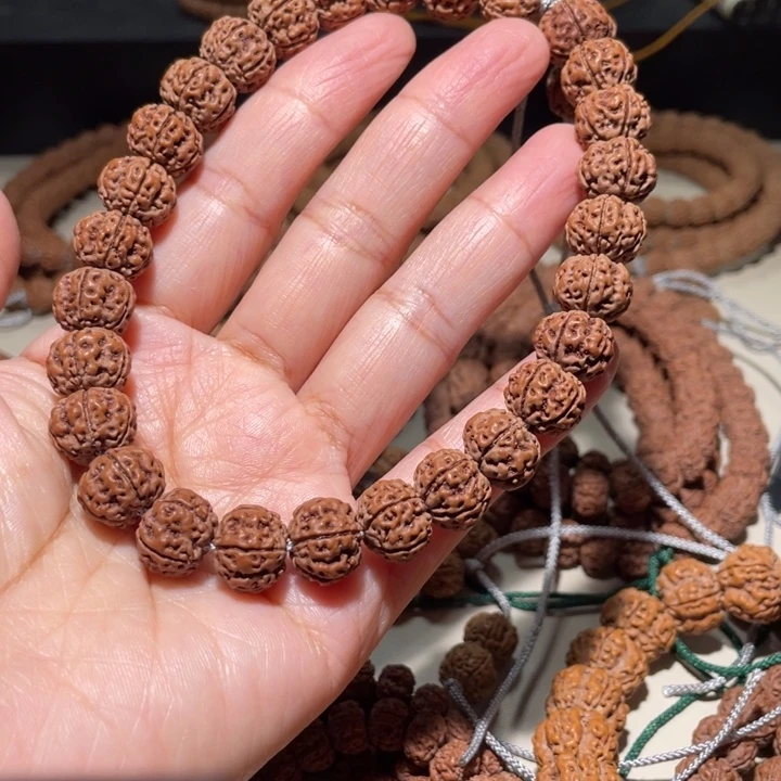 手串金刚菩提凹底梅花手串12.3