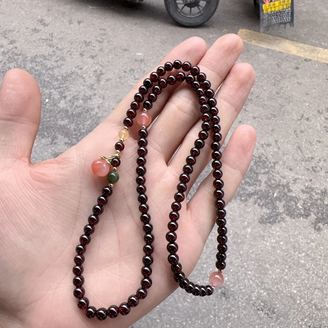 天然石榴石手链约5mm左右多样性拍一发一j
