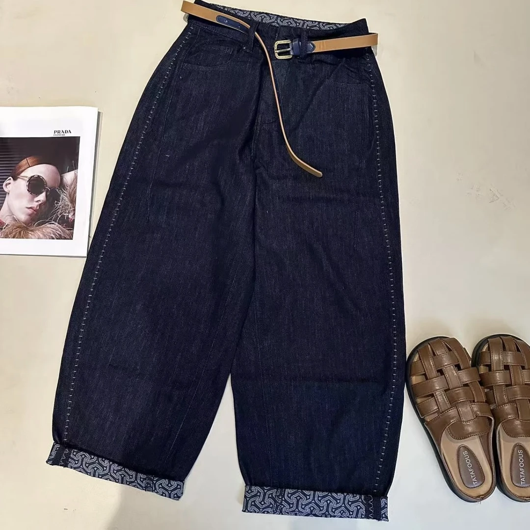 《优麦汇》K8563春夏款水洗气球牛仔裤显瘦百搭新款裤子