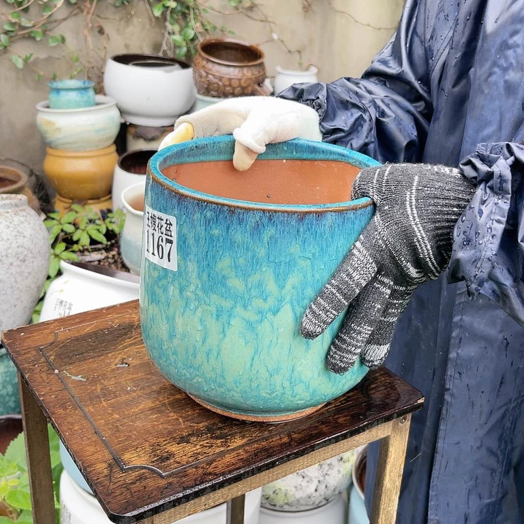 紫砂花盆王嫂花盆0609-1167高19口19