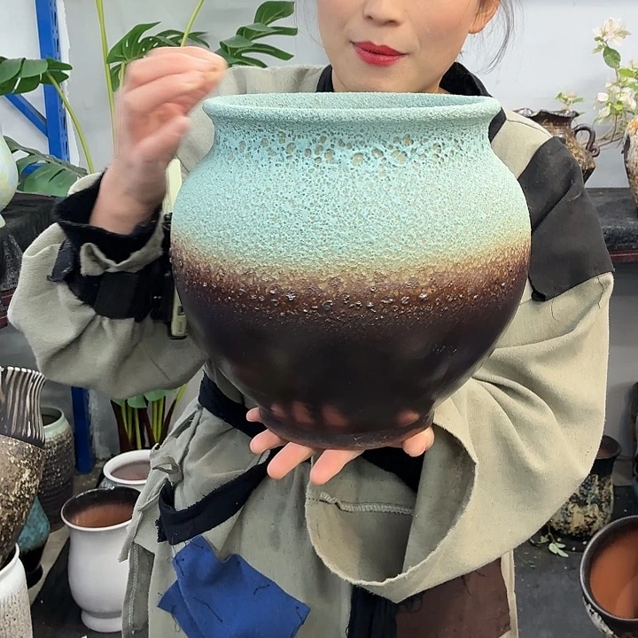 20×25 -粗陶花盆有孔-买买买