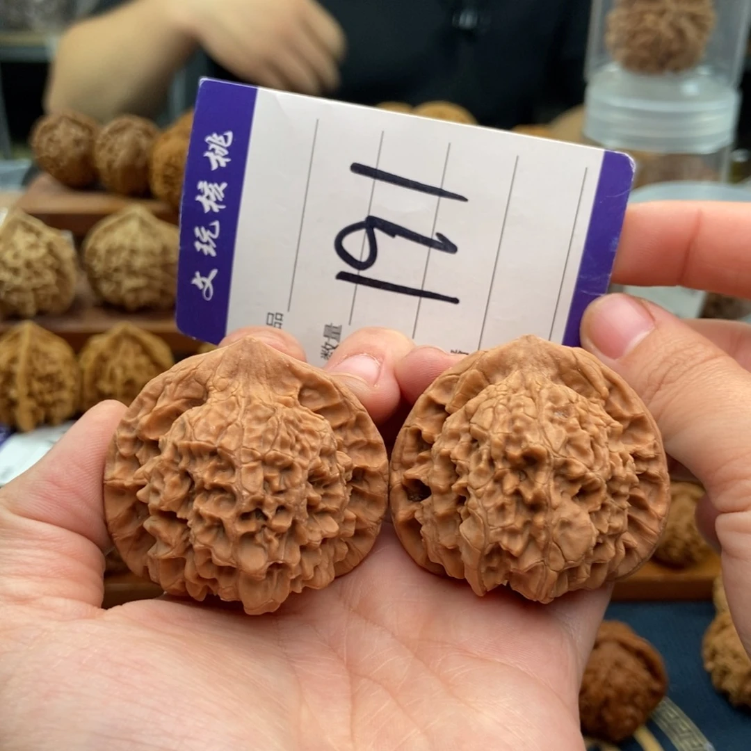 文玩核桃把件45官帽