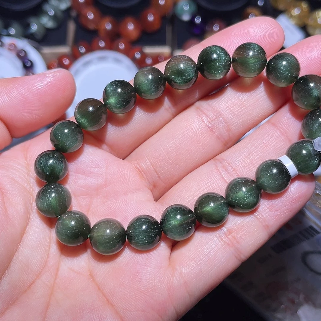 未镶嵌水晶手链绿发手链